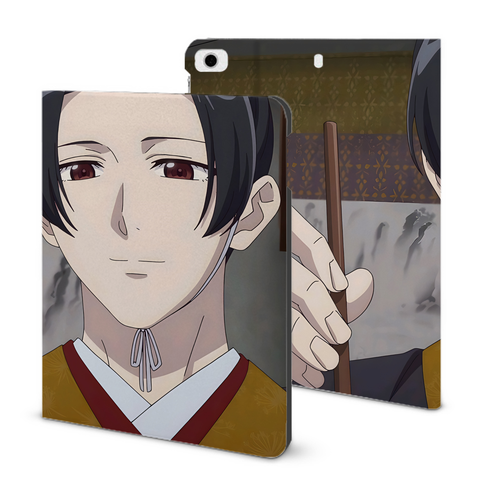 （画像用） 薬屋のひとりごと The Apothecary Diaries IPad ケース ブック型 PUレザー TPU 耐衝撃 軽量 薄型 ペン収納なし 全面保護 IPad 各モデル対応